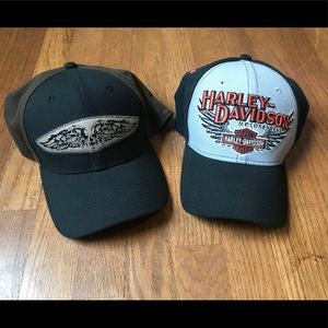 Pair of Harley Davidson Hats